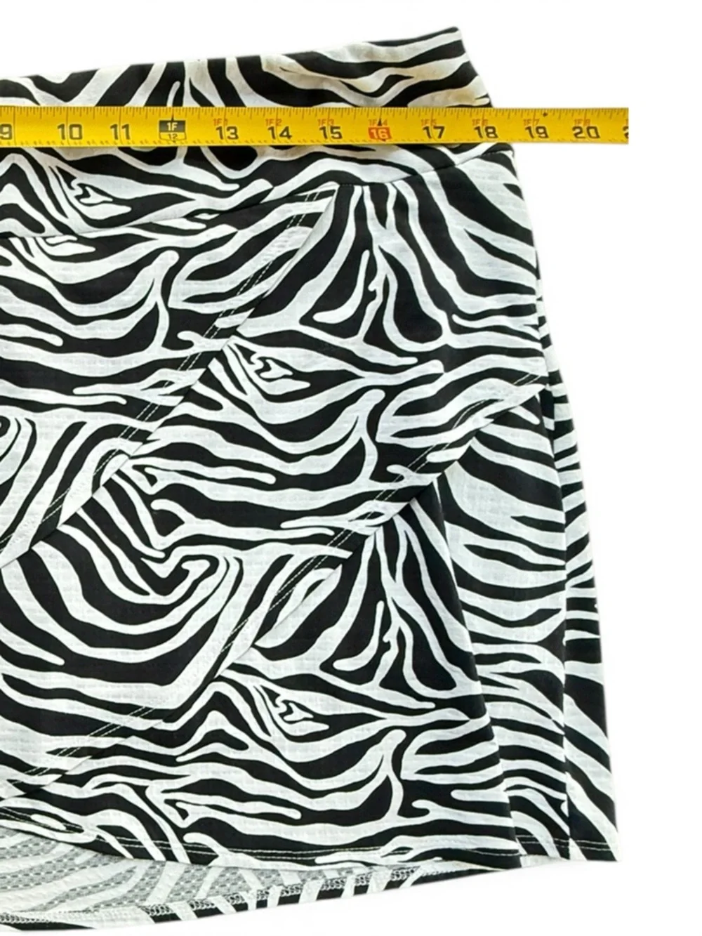 IBKUL Womens Cecilia Print Skort Black White Size L Golf Layered NWT - Picture 6 of 11